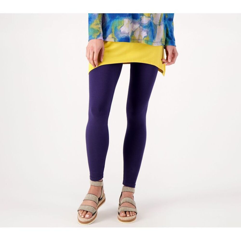 Splendid Women's Plus Sz Pants 5X Knit Pull-On Ankle Leggings Blue A468318